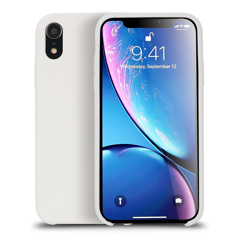 iPHONE Xr 6.1in Pro Silicone Hard Case (White)